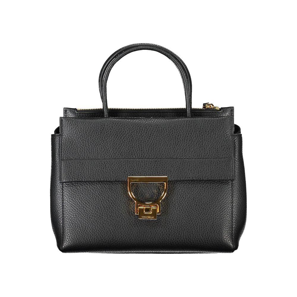 Front view with bag zipped and handles upright.