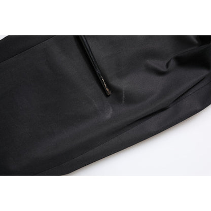 Dolce & Gabbana Black Cotton Single Breasted Men Coat Blazer