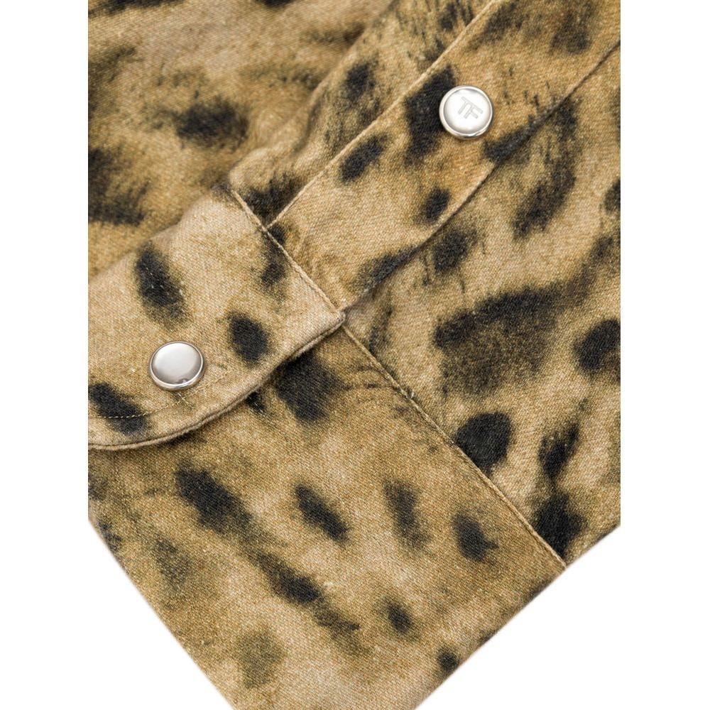 Tom Ford Beige Cotton Shirt TO-8670672-IT40 | M