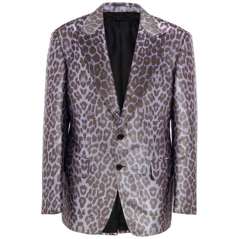 Tom Ford Purple Viscose Suit & Blazer TO-8686663-IT50 | L