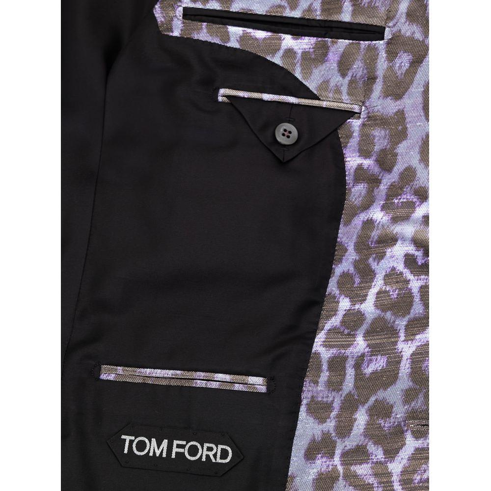 Tom Ford Purple Viscose Suit & Blazer TO-8686663-IT50 | L