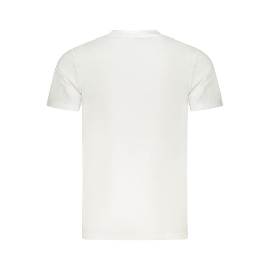 Cavalli Class White Cotton Men T-Shirt Cavalli Class Beige