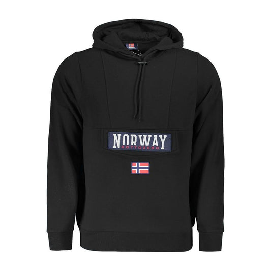 Norway 1963 Black Cotton Men Hooded Sweater Norway 1963 Black