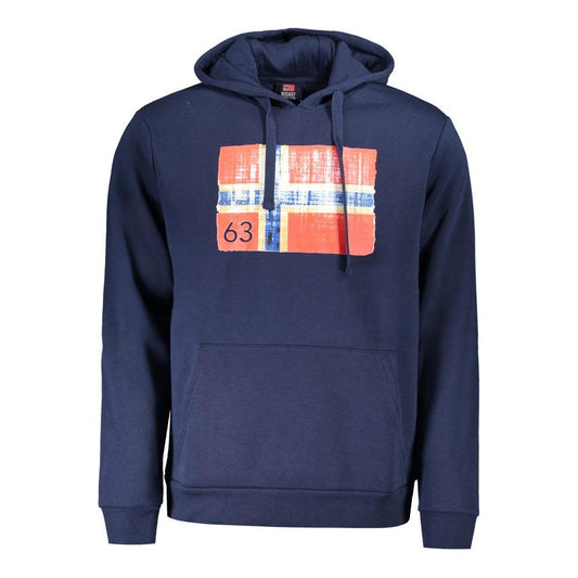 Norway 1963 Blue Cotton Mens Hoodie Norway 1963 Dark Slate Gray