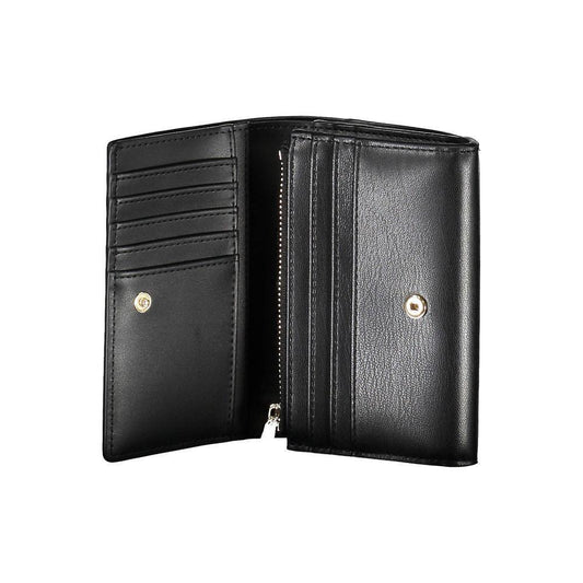 Tommy Hilfiger Black Polyethylene Women Wallet TO-26237