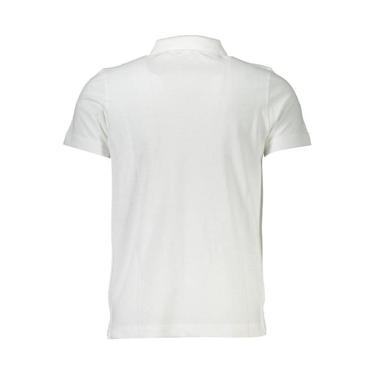 Cavalli Class White Cotton Men Polo Cavalli Class Light Gray