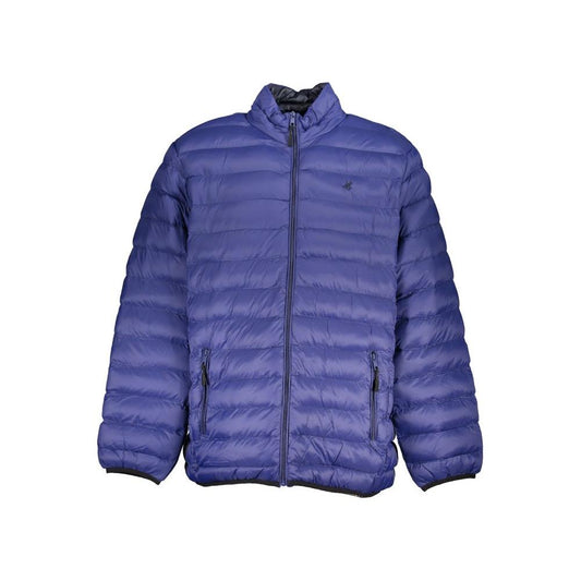 U.S. Grand Polo Blue Polyester Jacket U.S. Grand Polo Dark Slate Blue