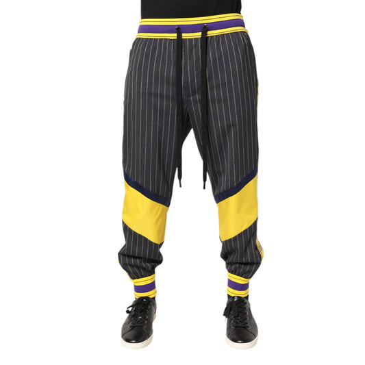 Dolce & Gabbana Multicolor Cotton Men Jogger Pants PAN76268-50