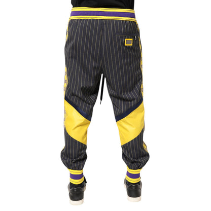 Dolce & Gabbana Multicolor Cotton Men Jogger Pants