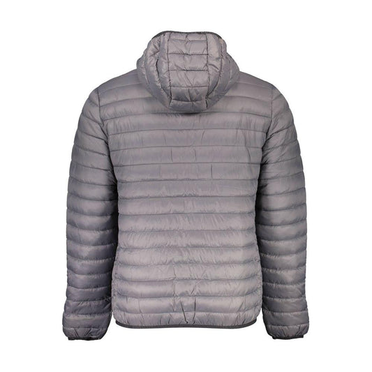 North Sails Gray Polyamide Men Jacket North Sails Light Slate Gray