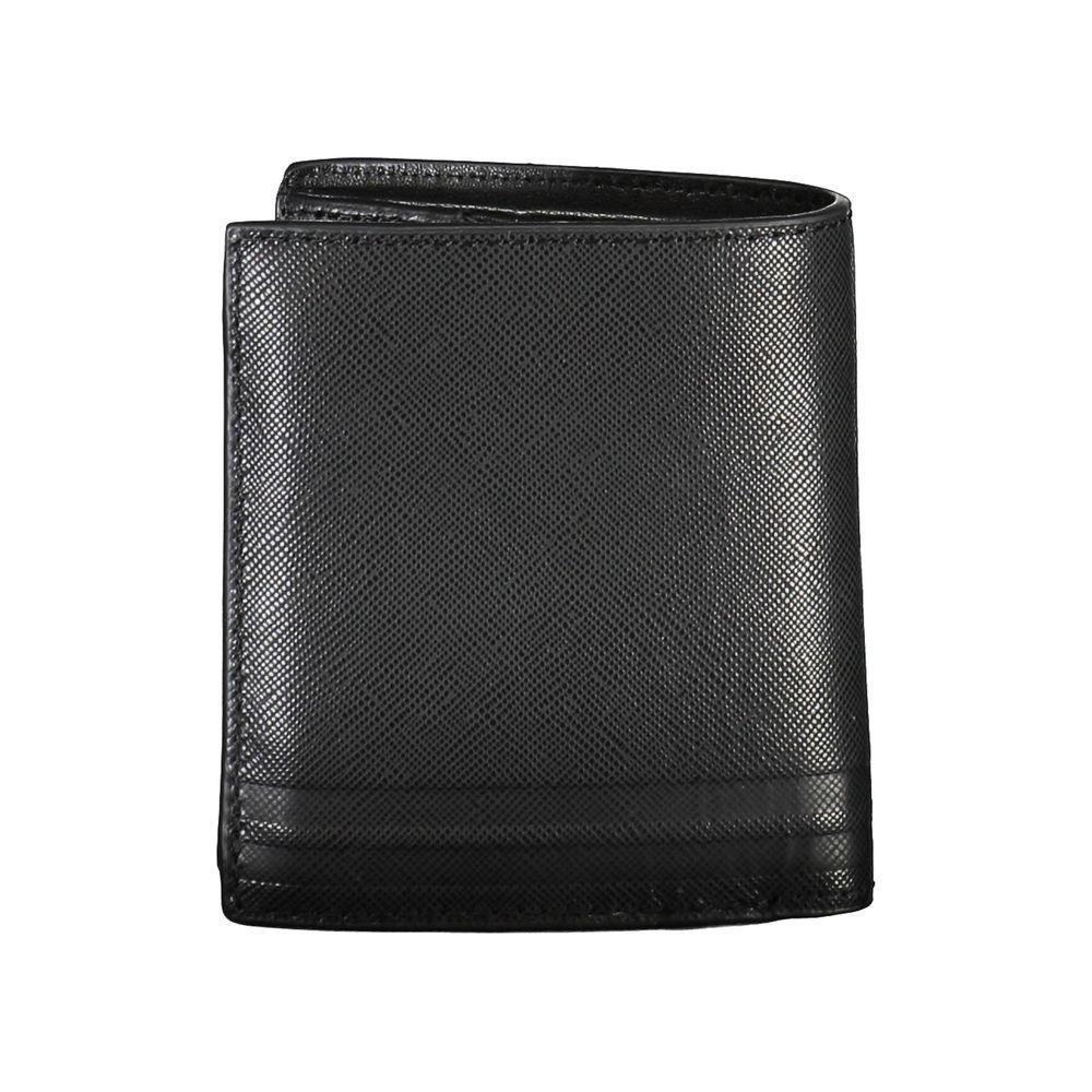 Tommy Hilfiger Black Leather Men Wallet TO-20421