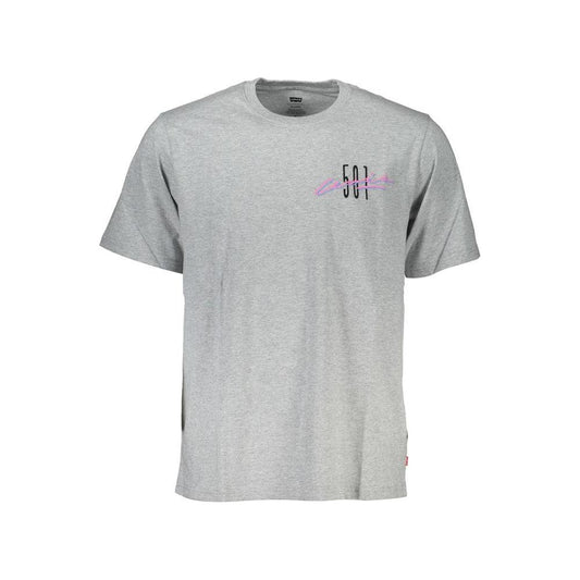 Levi's Gray Cotton Men T-Shirt Levi's Gray