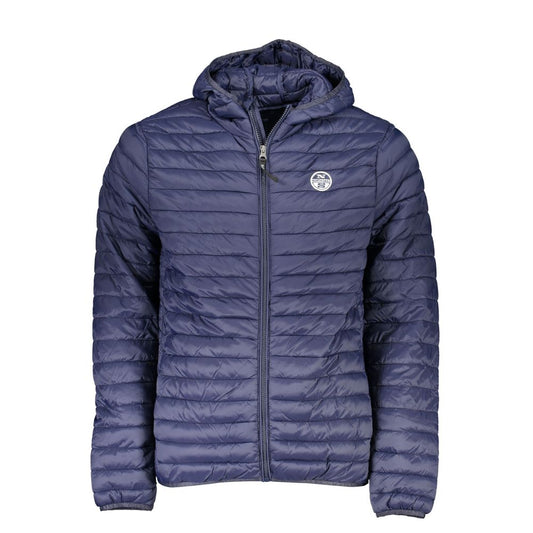 North Sails Blue Polyamide Men Jacket North Sails Dark Slate Blue