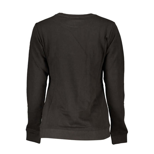 Cavalli Class Black Cotton Sweater Cavalli Class Dark Slate Gray