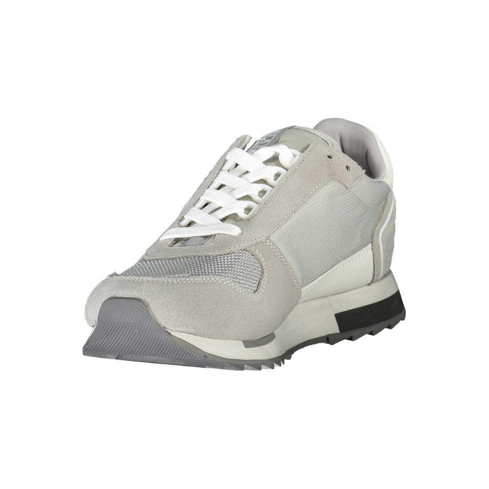 Napapijri Brown Leather Men Sneaker NA-36924-EU44/US11