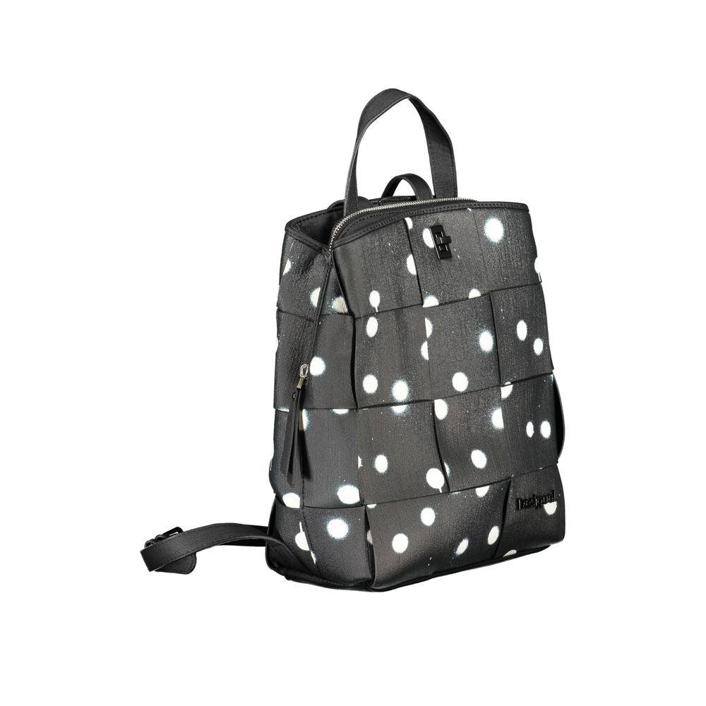 Front view with bag zipped and handles upright.