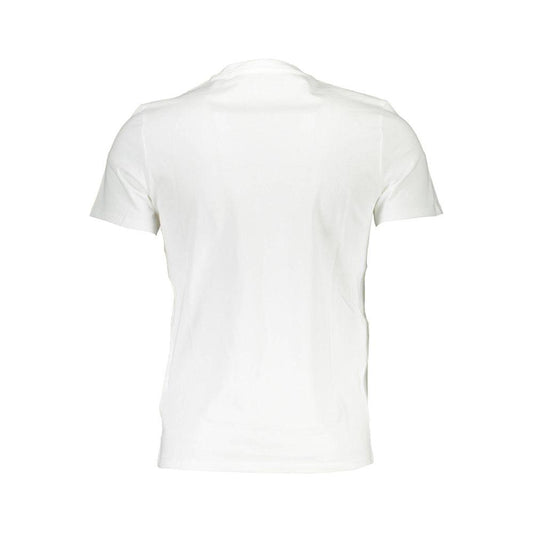 Guess Jeans White Cotton Men T-Shirt Guess Jeans White Smoke