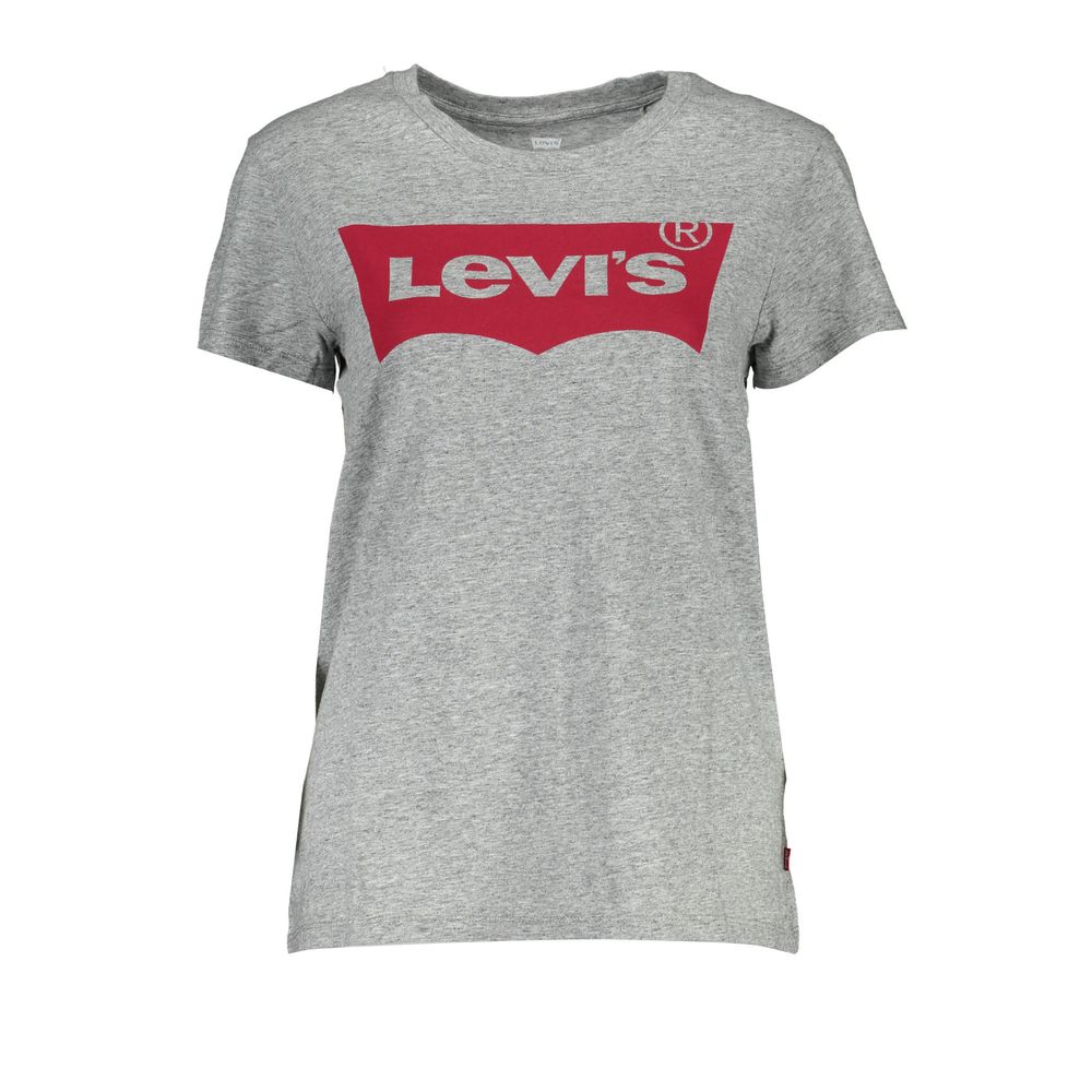 Levi's Gray Cotton Unisex T-Shirt