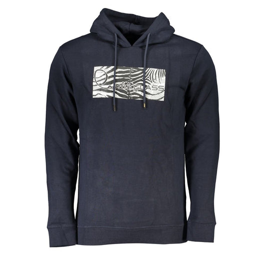 Cavalli Class Blue Cotton Men Sweater Cavalli Class Dark Slate Gray