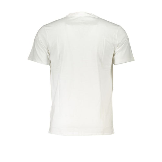 Cavalli Class White Cotton T-Shirt Cavalli Class Beige