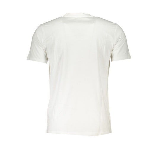 Cavalli Class White Cotton T-Shirt Cavalli Class Beige