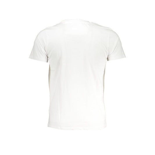 Cavalli Class White Cotton T-Shirt Cavalli Class White Smoke