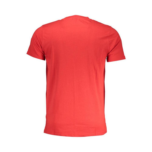 Cavalli Class Red Cotton T-Shirt Cavalli Class Tomato