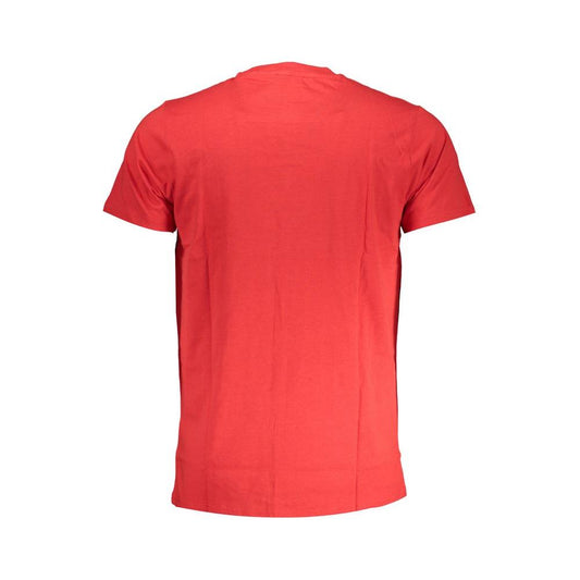 Cavalli Class Red Cotton T-Shirt Cavalli Class Tomato