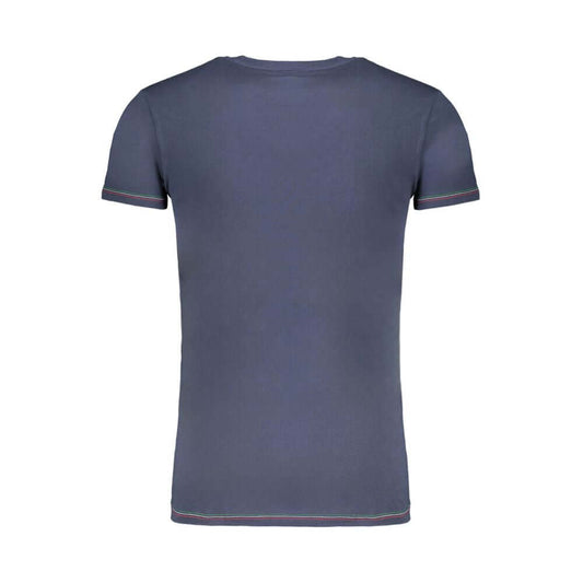 Aeronautica Militare Blue Cotton T-Shirt Aeronautica Militare Dim Gray