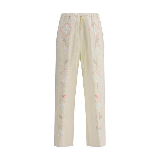 Forte_Forte Embroidered linen Pants FO-13832MYPANTSF47M0010-0/XS