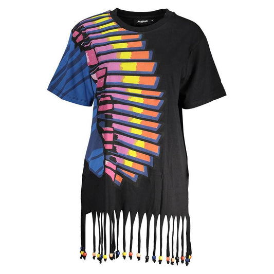 Desigual Black Cotton Women Dress