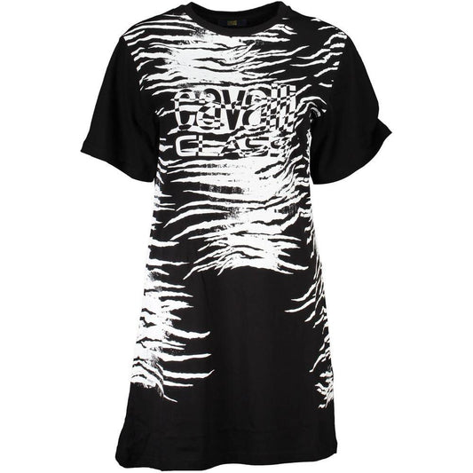 Cavalli Class Black Cotton Women Dress