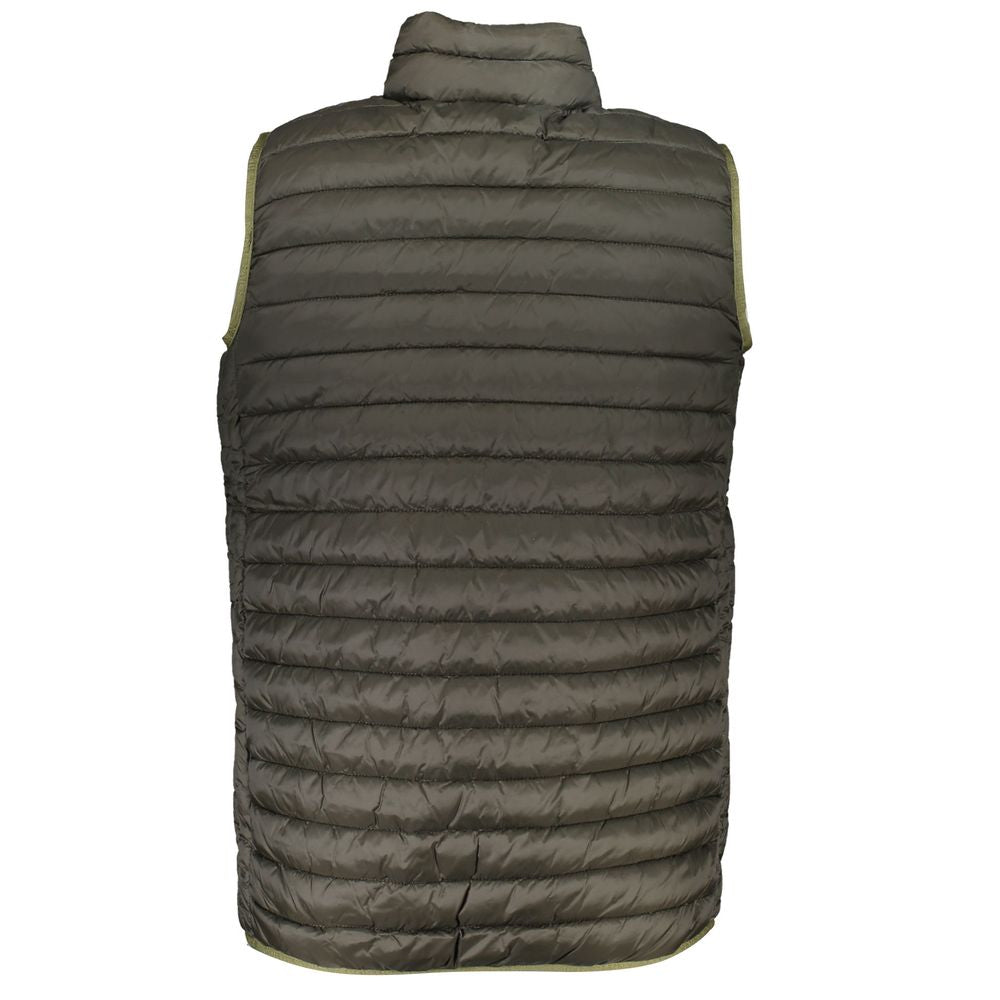 Front view with bag zipped and handles upright.