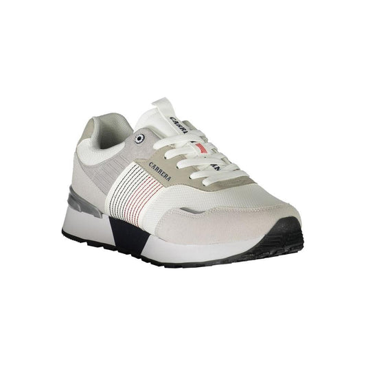 Carrera White Polyester Sneaker