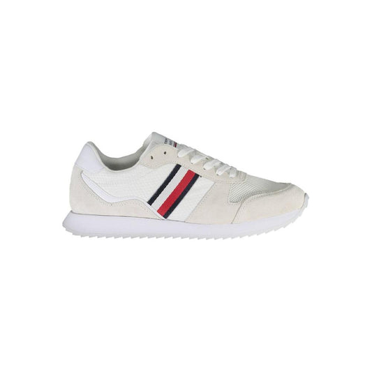Tommy Hilfiger White Polyester Men Sneaker