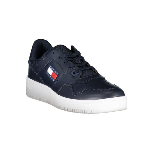Tommy Hilfiger Blue Contrast Sneakers with Logo Detail