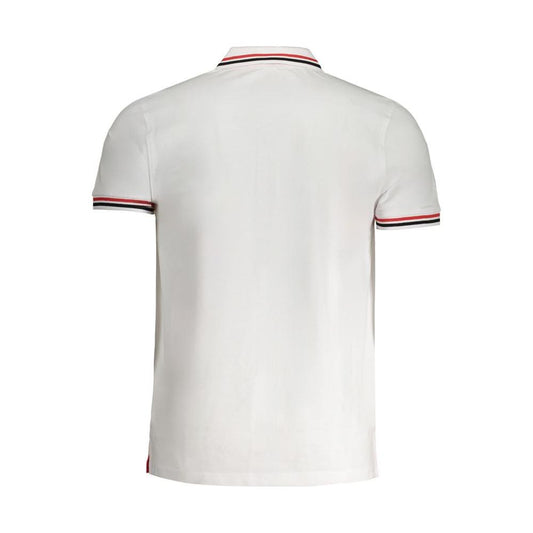 Cavalli Class White Cotton Polo Shirt