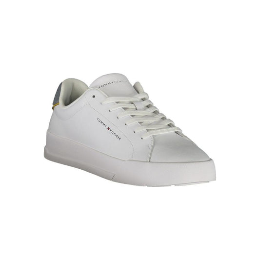 Tommy Hilfiger White Leather Men Sneaker