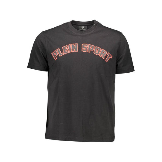 Plein Sport Black Cotton Men T-Shirt