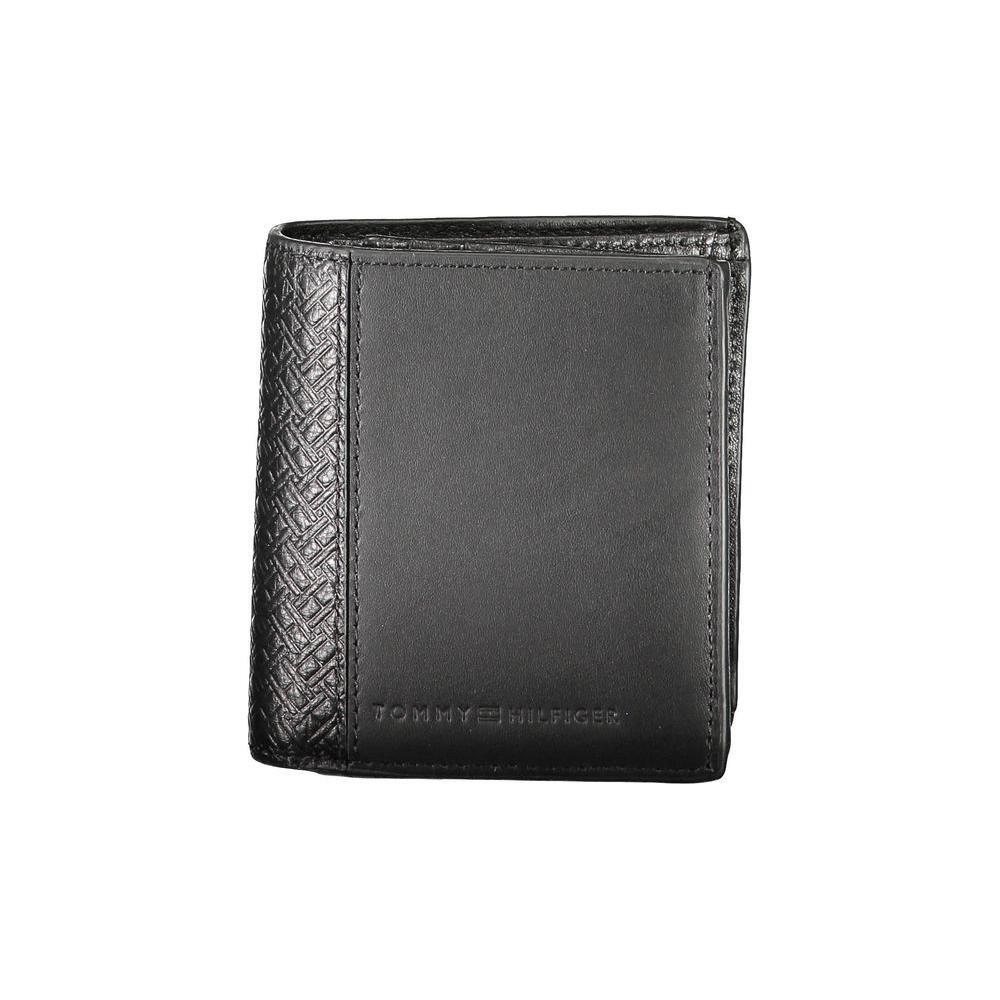 Tommy Hilfiger Black Leather Men Wallet TO-13960