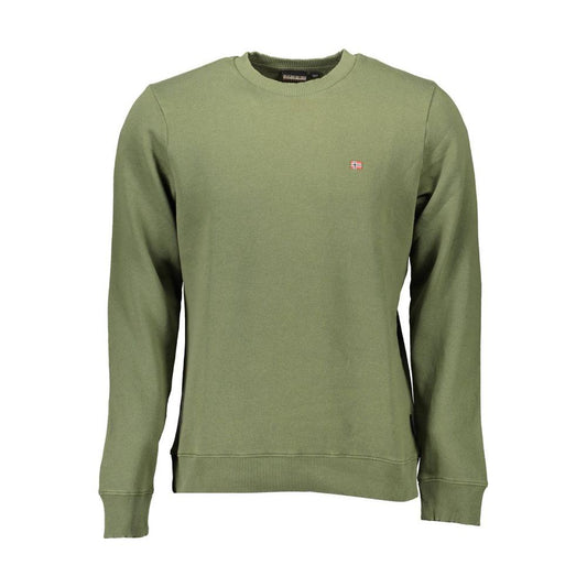 Napapijri Green Cotton Men Sweater