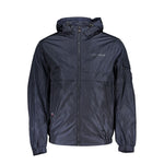 Tommy Hilfiger Chic Blue Hooded Sports Jacket with Contrast Details TO-27653-XS