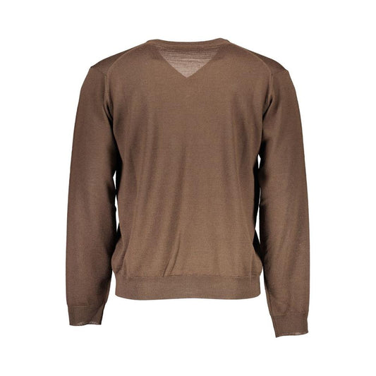 Romeo Gigli Brown Wool Men Sweater