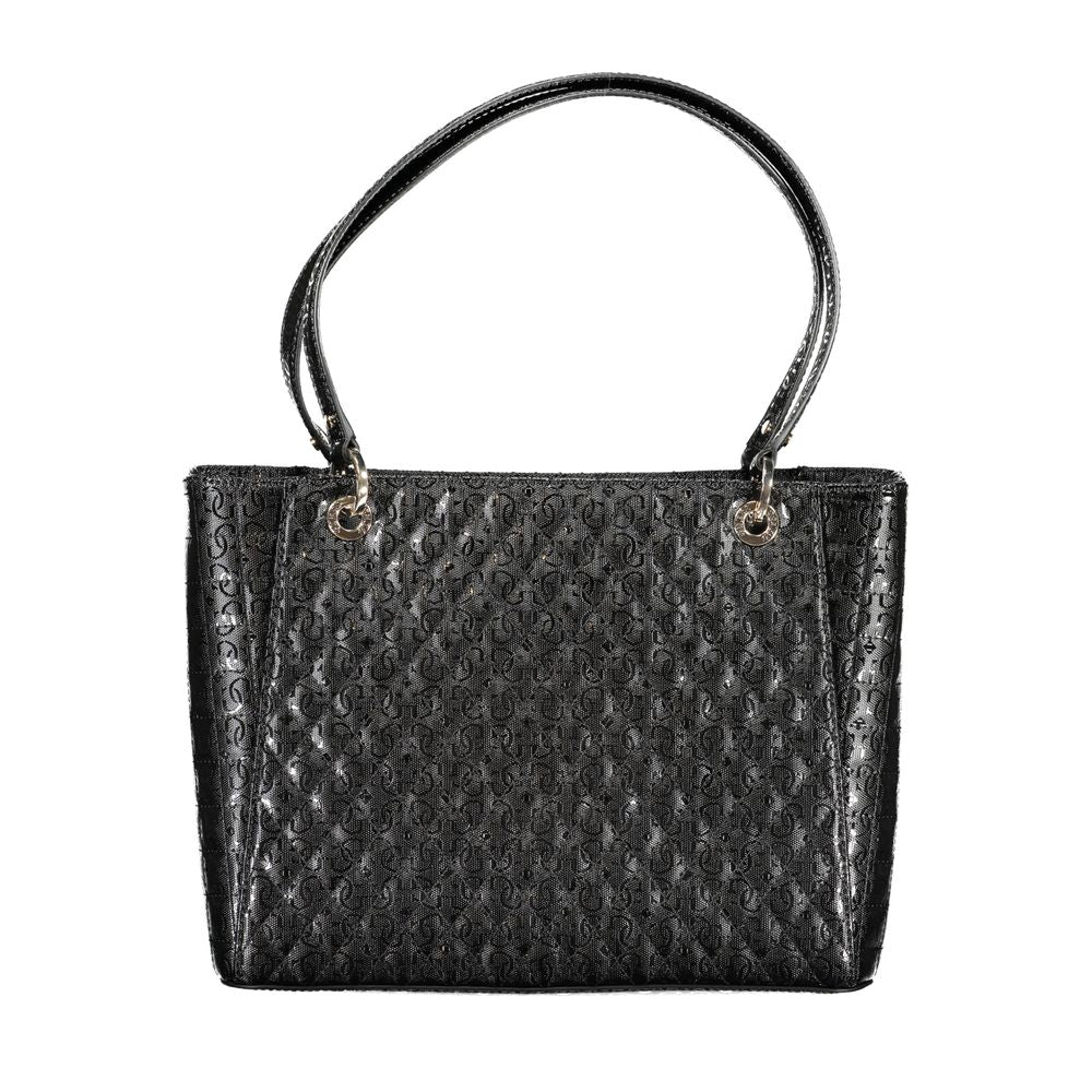 Front view with bag zipped and handles upright.