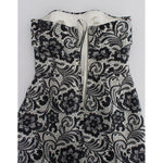 Dolce & Gabbana White Floral Lace Silk Corset Maxi Dress NOC10083-1