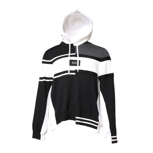 Dolce & Gabbana Multicolor Logo Pullover Hooded Sweater TSH90268-50