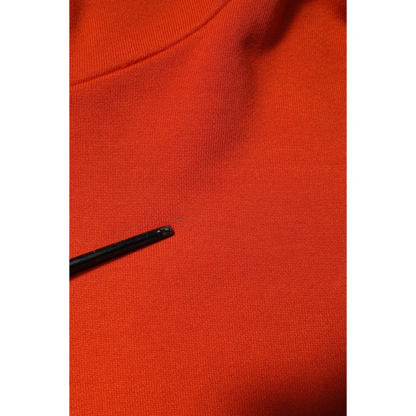 Dolce & Gabbana Orange Cotton Hooded Men Sweatshirt Sweater TSH90272-50