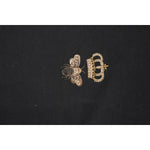 Dolce & Gabbana Black Bee Crown Embroidery Hooded Sweater TSH90279-54