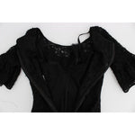 Dolce & Gabbana Black Floral Lace Long Bodycon Maxi Dress NOC10084-2