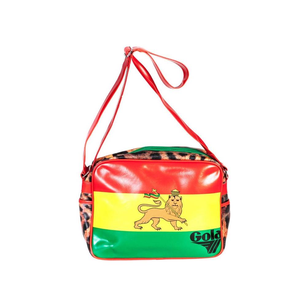 Front view with bag zipped and handles upright.